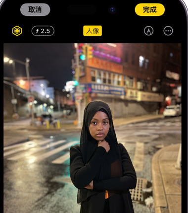 山东苹果15服务店分享如何在iPhone15系列机型拍摄照片中添加人像效果 